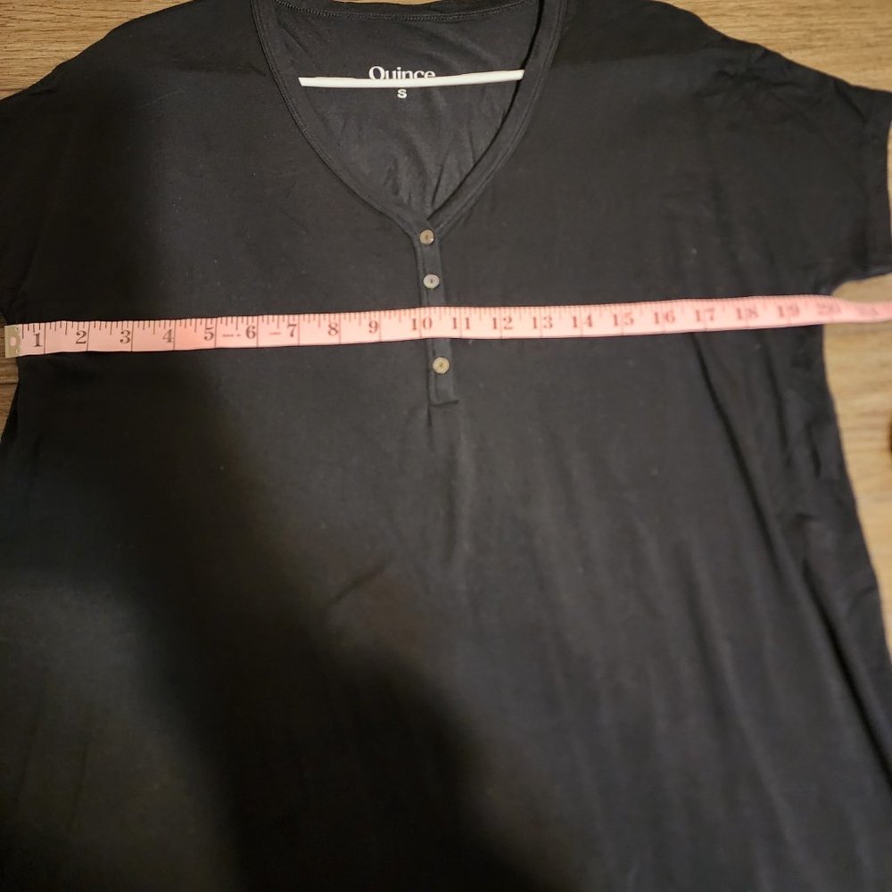 Quince Bamboo Jersey Maternity & Nursing Button Front Nightgown and Robe Small - Picture 9 of 13
